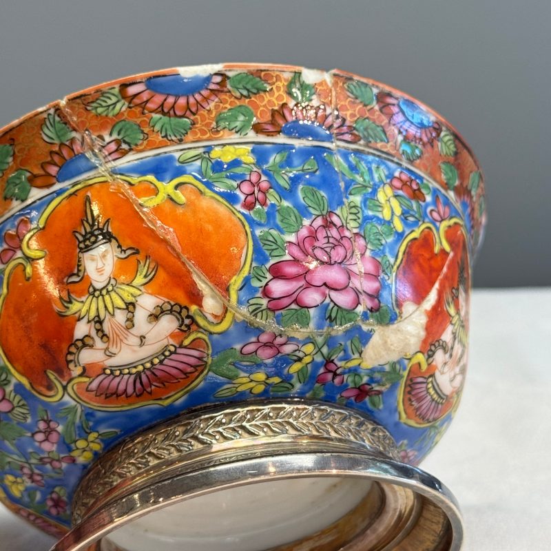 A group of nine Chinese Bencharong wares for the Thai market - 图37