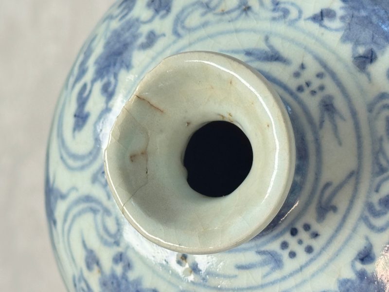 A Chinese blue and white 'Meiping' vase with lotus scrolls - 图15