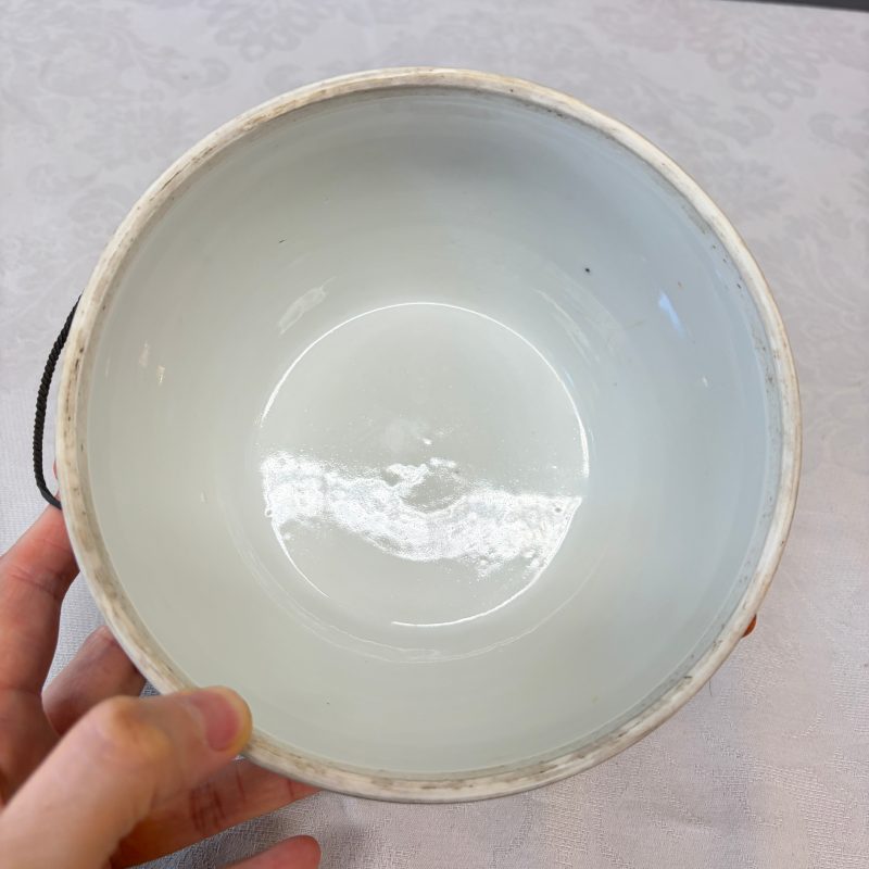 洪福齊天 | A pair of Chinese blue, white and iron-red 'Hong Fu Qi Tian 洪福齊天' warming bowls and covers - 图21