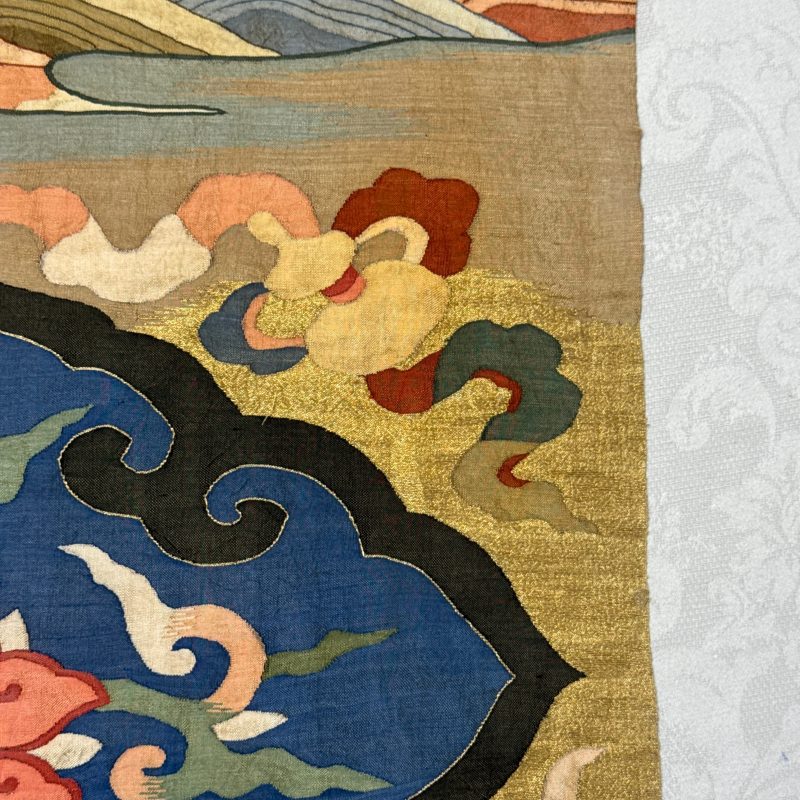 A Chinese kesi 'Deer, Crane and Dragon' panel - 图34