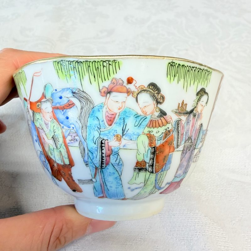 A pair of Chinese doucai bowls with floral design - 图44