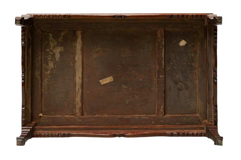 A burlwood-inset huanghuali low table, Kangzhuo - 图4