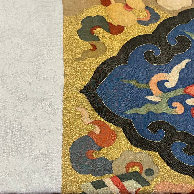 A Chinese kesi 'Deer, Crane and Dragon' panel - 图8