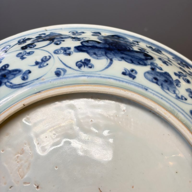 A Chinese blue and white 'Buddhist Lions' dish - 图24