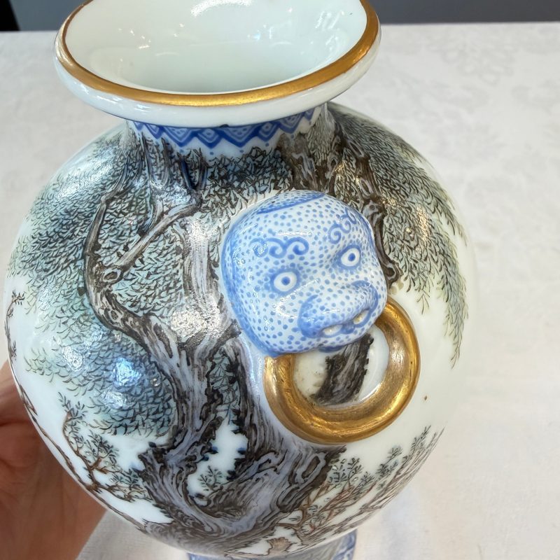 漁樵耕讀 | A set of four Chinese famille rose 'Yu Qiao Geng Du 漁樵耕讀' vases - 图42