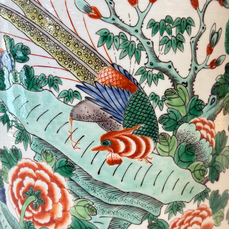 A Chinese famille verte 'Pheasants among Flowering branches' vase - 图11