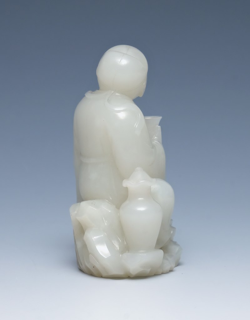 An exceptional white jade figure, Qianlong mark and of the period (1736-1795) - 图8