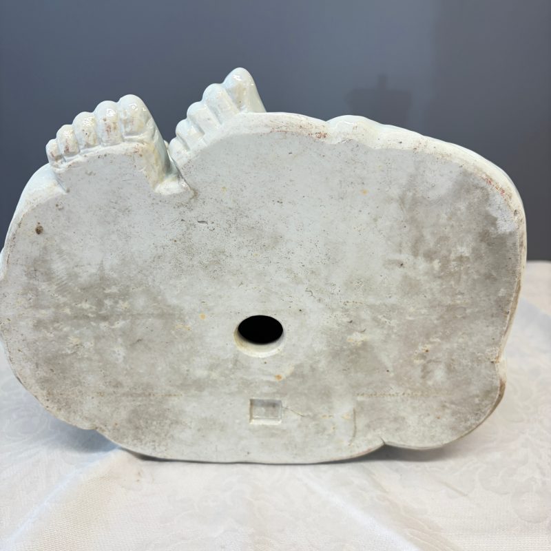 A Chinese white-glazed Milefo Buddha on a gilt-lacquered wooden lotus throne - 图37