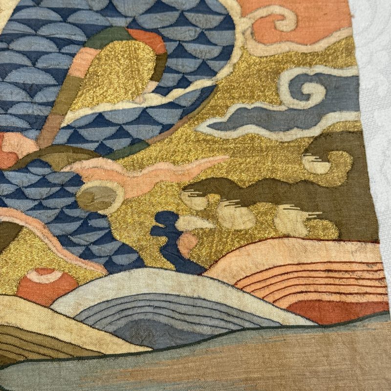 A Chinese kesi 'Deer, Crane and Dragon' panel - 图37