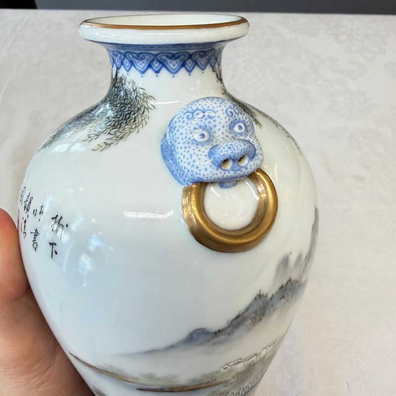 漁樵耕讀 | A set of four Chinese famille rose 'Yu Qiao Geng Du 漁樵耕讀' vases - 图46