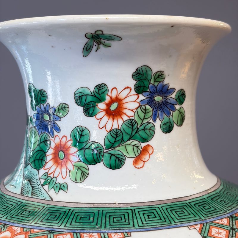 A Chinese famille verte 'Pheasants among Flowering branches' vase - 图14