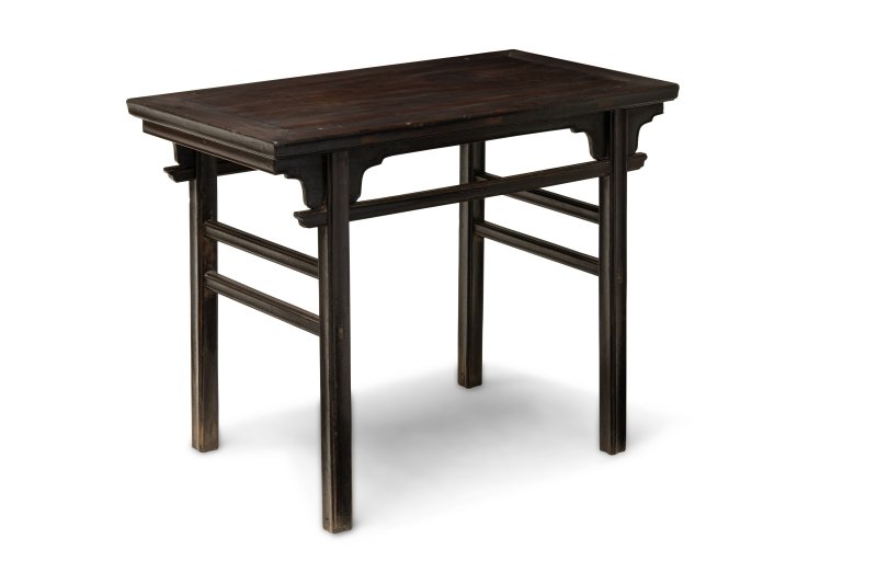 A zitan recessed-leg wine table - 图1