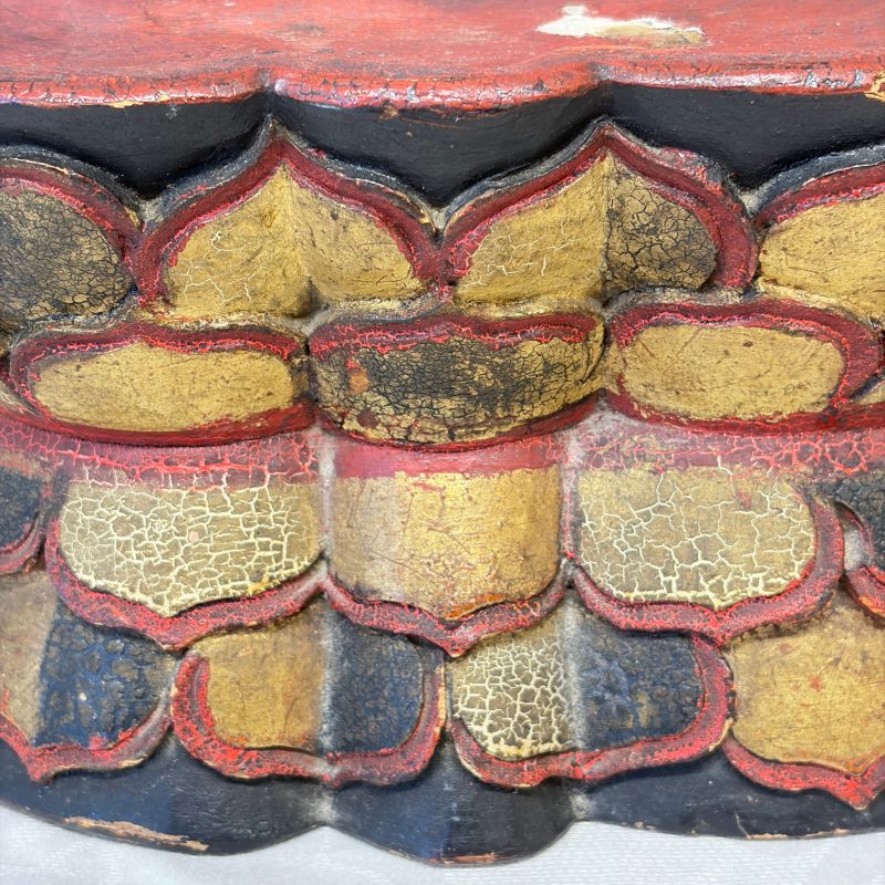 A Chinese white-glazed Milefo Buddha on a gilt-lacquered wooden lotus throne - 图42