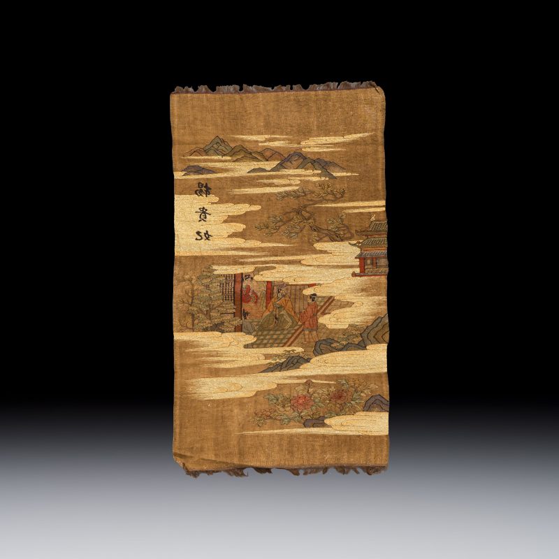 楊貴妃 | A Chinese kesi 'Yang Guifei 楊貴妃' panel - 图2