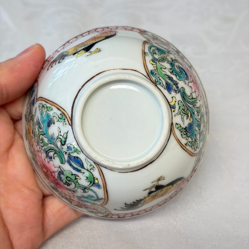 A pair of fine Chinese famille rose 'Rooster' tea bowls and saucers - 图46