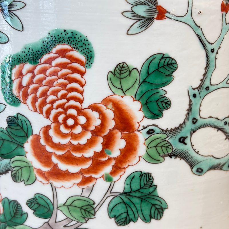 A Chinese famille verte 'Pheasants among Flowering branches' vase - 图17