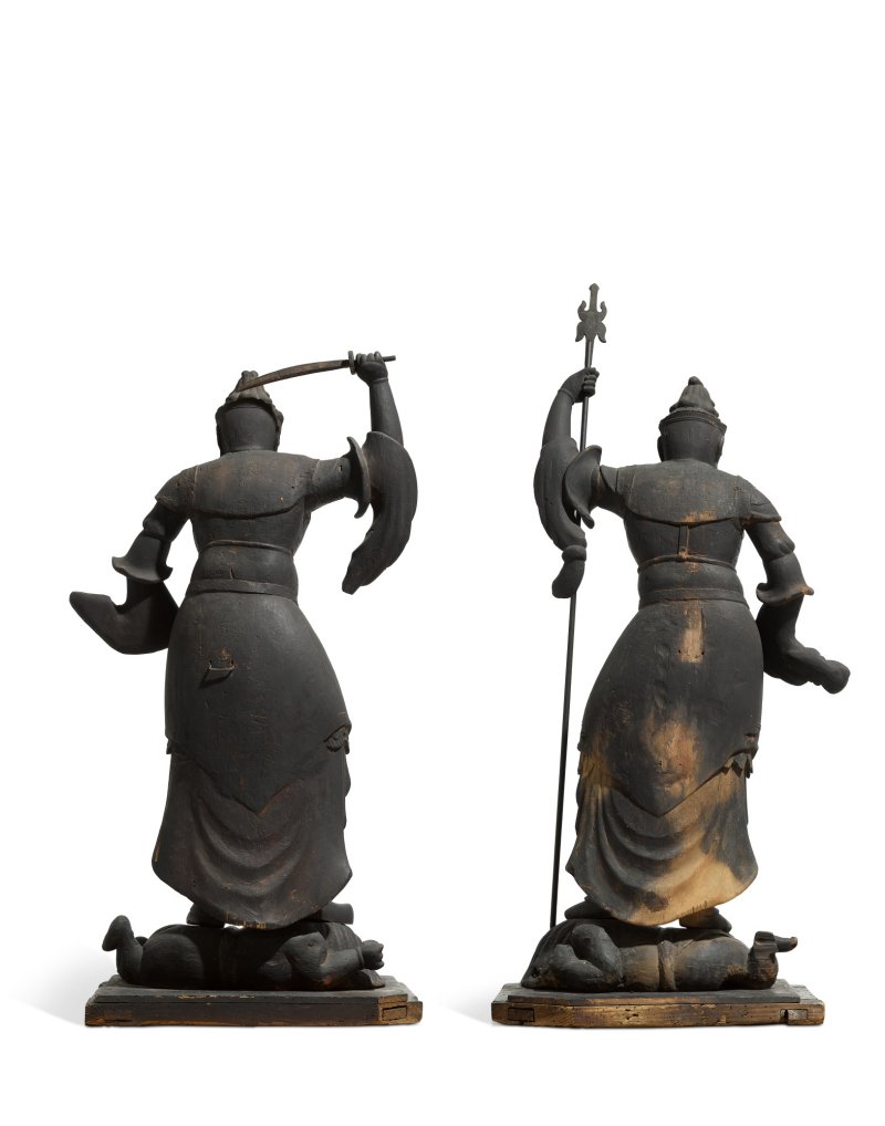 Two wood sculptures of Jikokuten and Zochoten, Heian period, 10th – 11th century | 木造二天王立像（ 持国天・ 増長天）平安時代中期　10～11世紀 - 图4