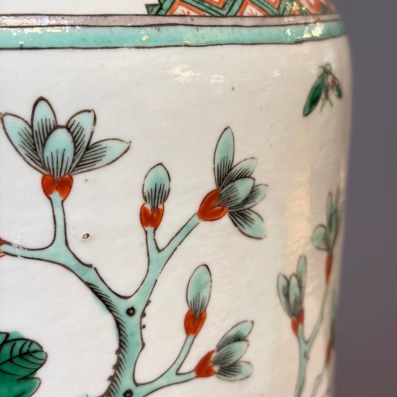 A Chinese famille verte 'Pheasants among Flowering branches' vase - 图16