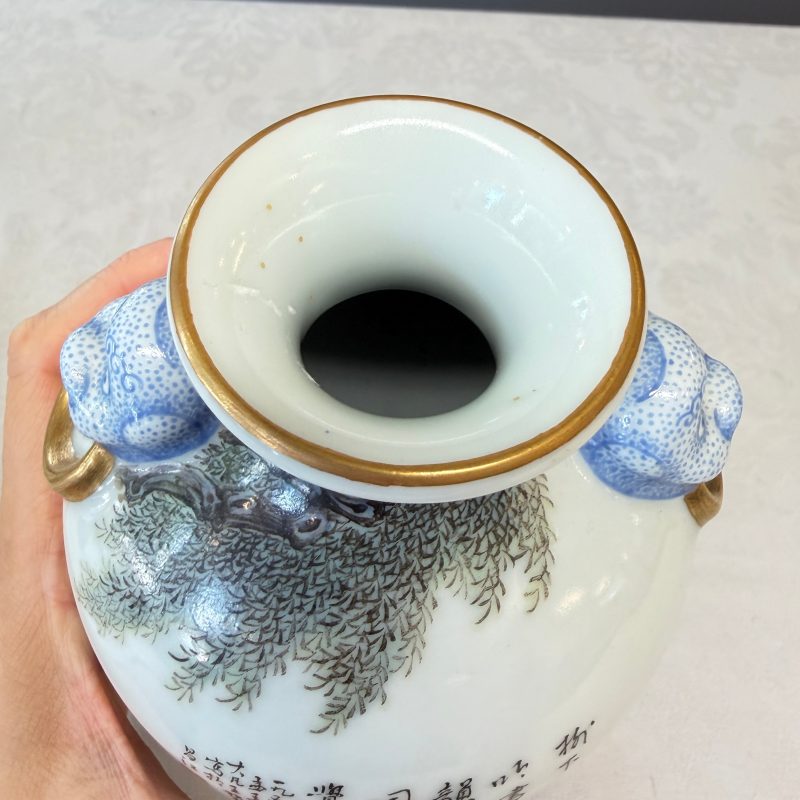 漁樵耕讀 | A set of four Chinese famille rose 'Yu Qiao Geng Du 漁樵耕讀' vases - 图48