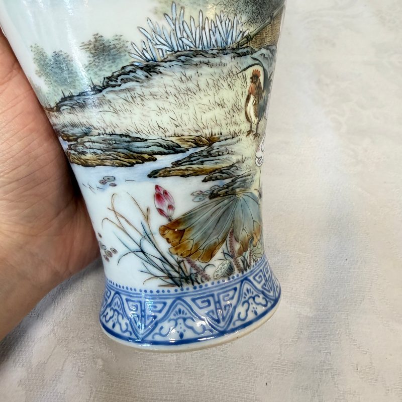 漁樵耕讀 | A set of four Chinese famille rose 'Yu Qiao Geng Du 漁樵耕讀' vases - 图47