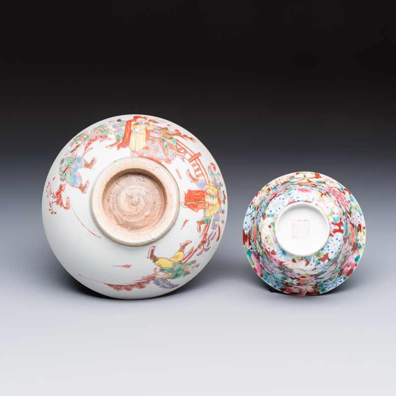 Four Chinese famille rose and polychrome-decorated wares - 图7