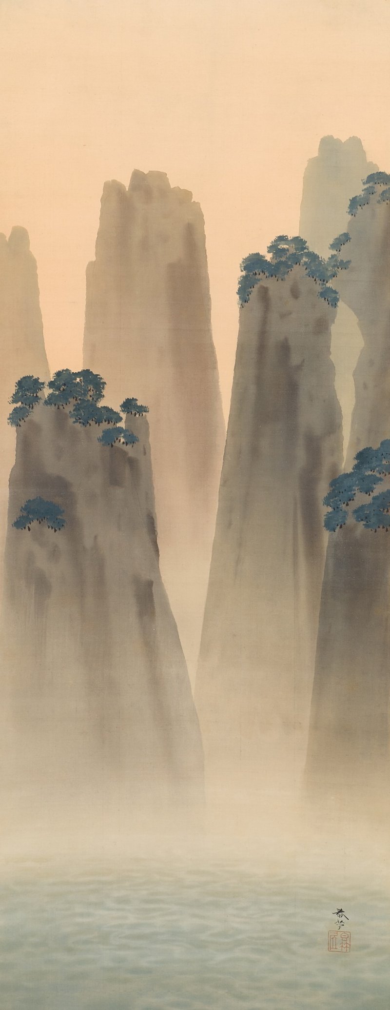 Hishida Shunso (1874-1911), Mount Horai (Horai-zan), Meiji period, early 20th century | 菱田春草　蓬莱山　明治時代後期　20世紀初頭