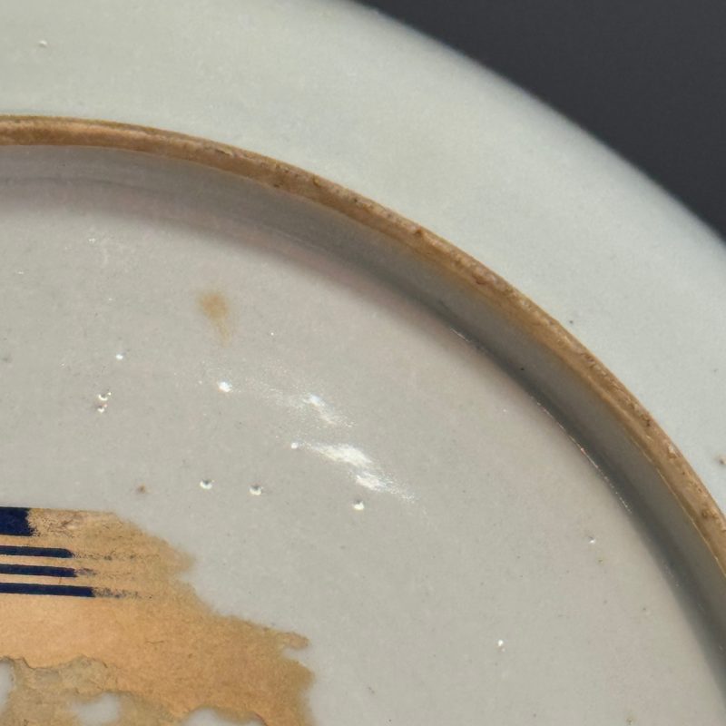 A Chinese famille rose armorial dish with the arms of Goos de Ghyseghem, Vecquemans and Golbeau for the Belgian market - 图18