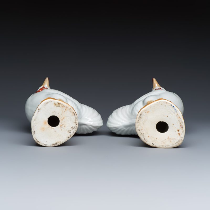 Three pairs of Chinese white-glazed birds - 图7