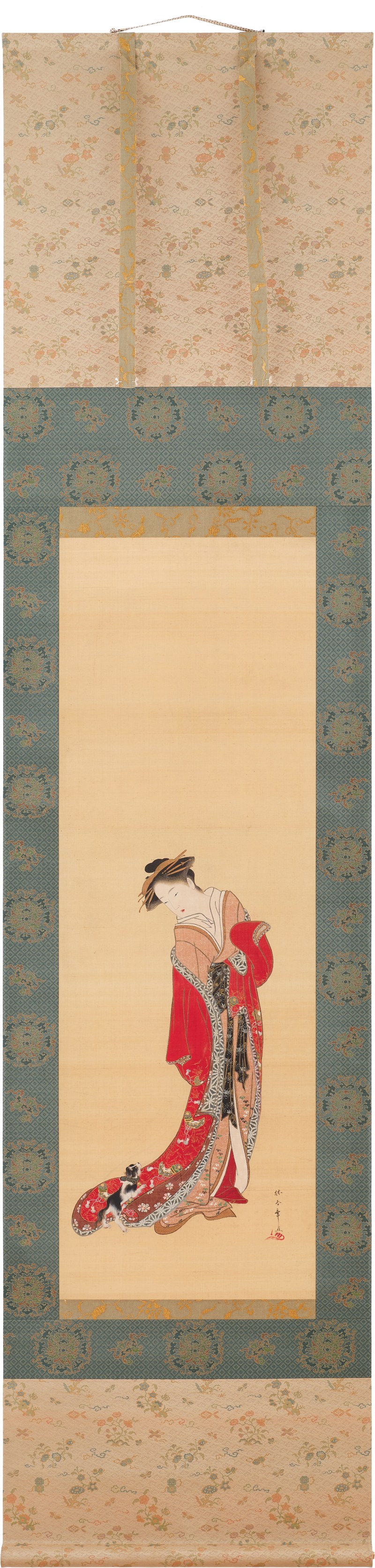 Katsukawa Shunsho (1726-1783), Young woman and dog, Edo period, late 18th century | 勝川春章　美人に犬　江戸時代中期　18世紀後半 - 图2