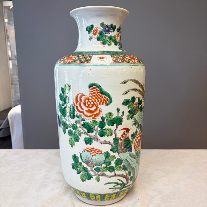 A Chinese famille verte 'Pheasants among Flowering branches' vase - 图23