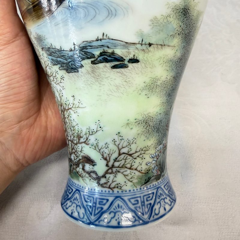漁樵耕讀 | A set of four Chinese famille rose 'Yu Qiao Geng Du 漁樵耕讀' vases - 图56