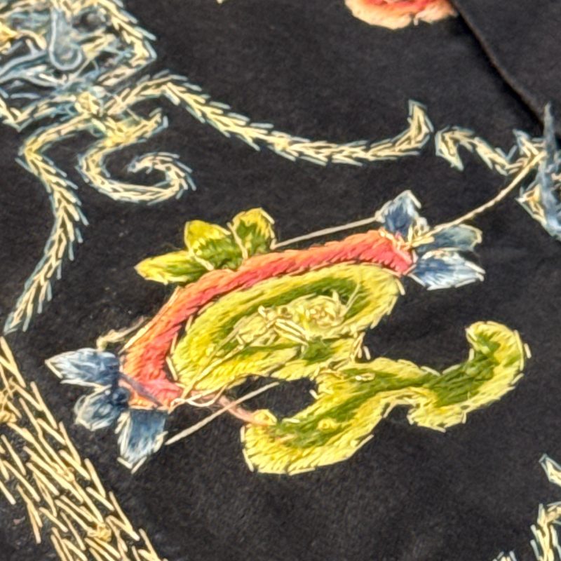 萬壽 | A Chinese yellow-ground silk and gold-thread embroidered 'Wan Shou 萬壽' panel - 图28
