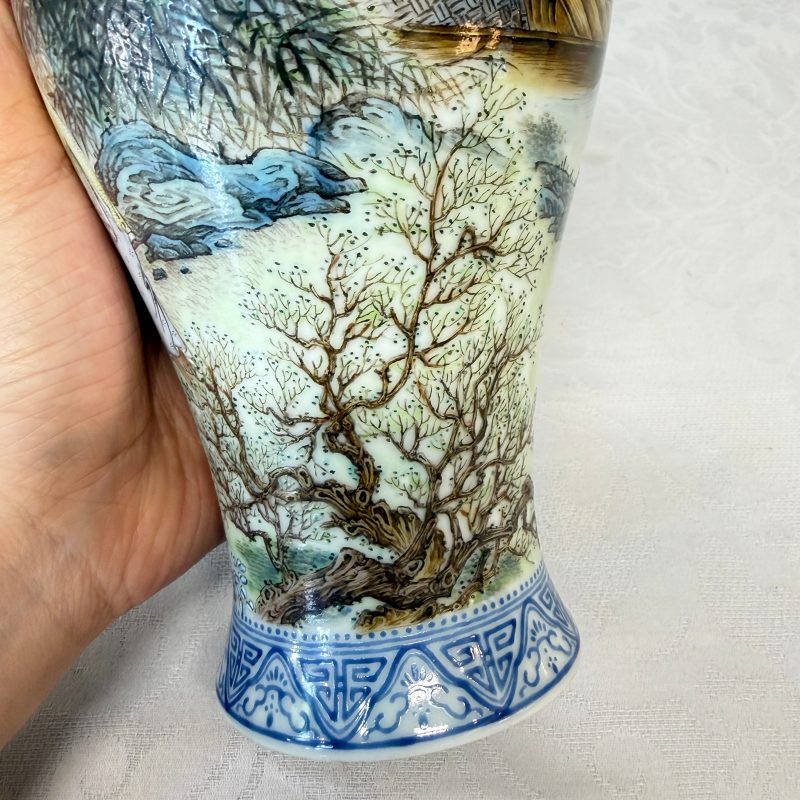 漁樵耕讀 | A set of four Chinese famille rose 'Yu Qiao Geng Du 漁樵耕讀' vases - 图54