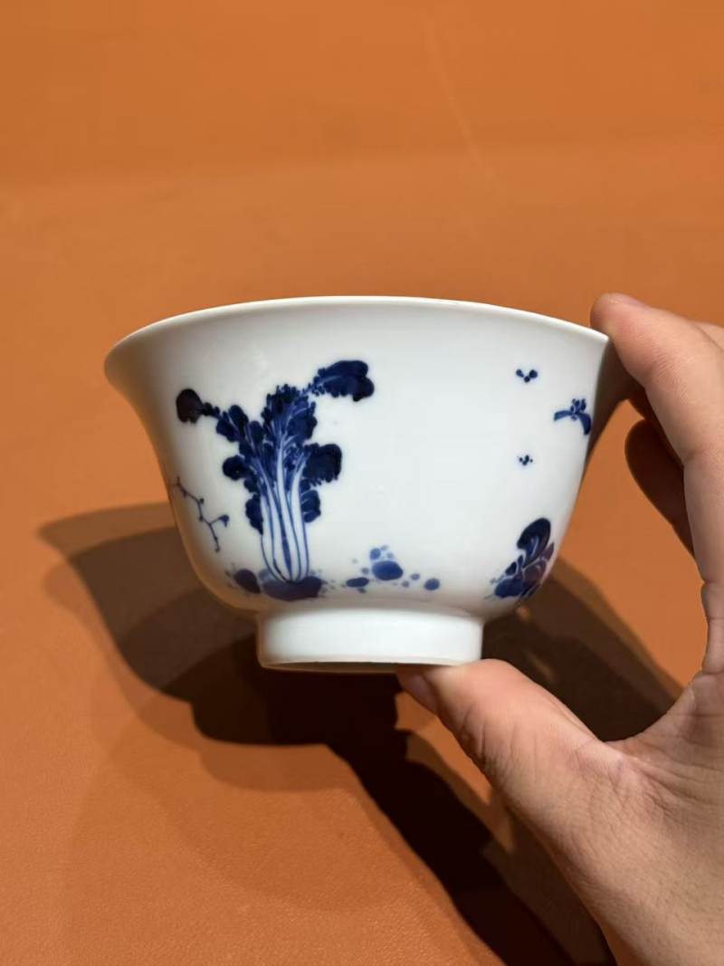 清康熙 青花百财图碗 - 图3