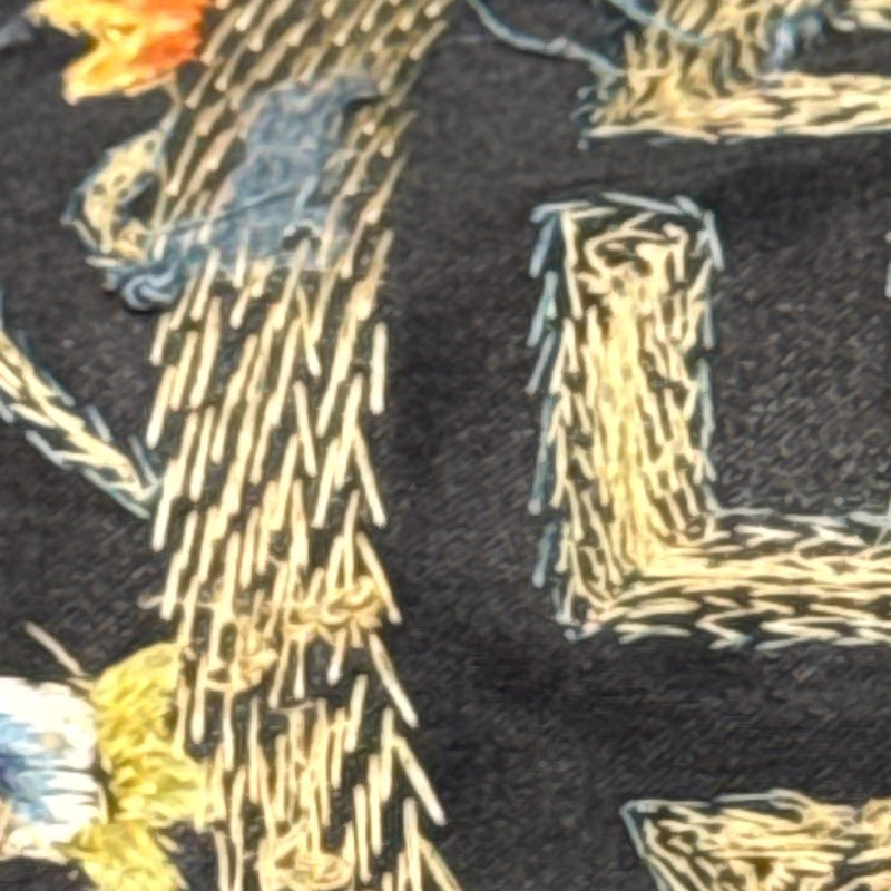 萬壽 | A Chinese yellow-ground silk and gold-thread embroidered 'Wan Shou 萬壽' panel - 图26