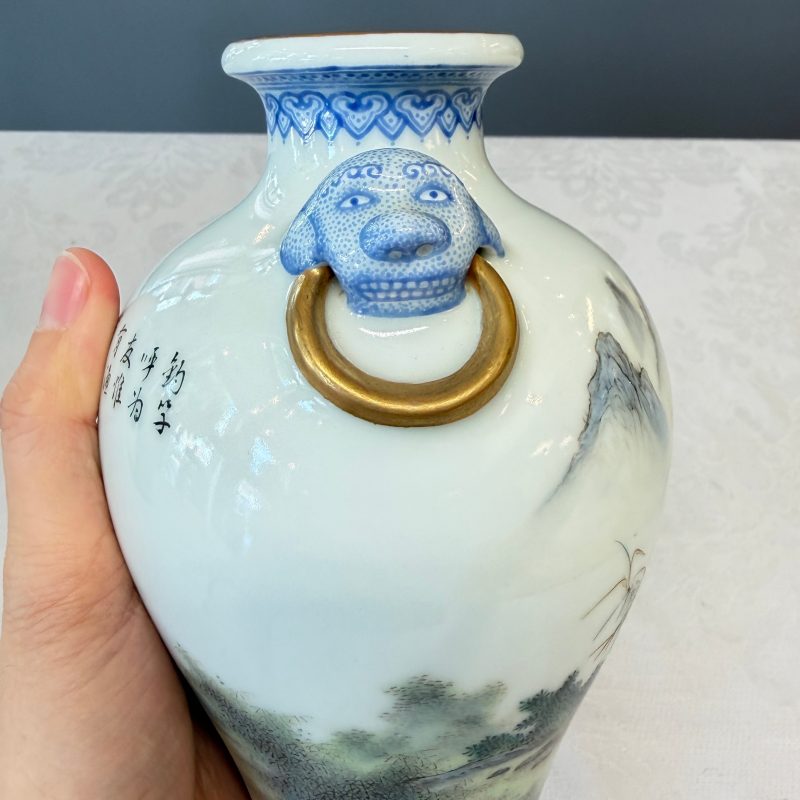 漁樵耕讀 | A set of four Chinese famille rose 'Yu Qiao Geng Du 漁樵耕讀' vases - 图57
