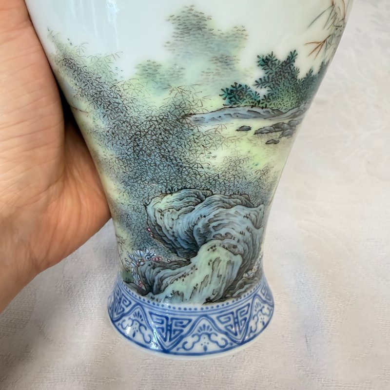 漁樵耕讀 | A set of four Chinese famille rose 'Yu Qiao Geng Du 漁樵耕讀' vases - 图58