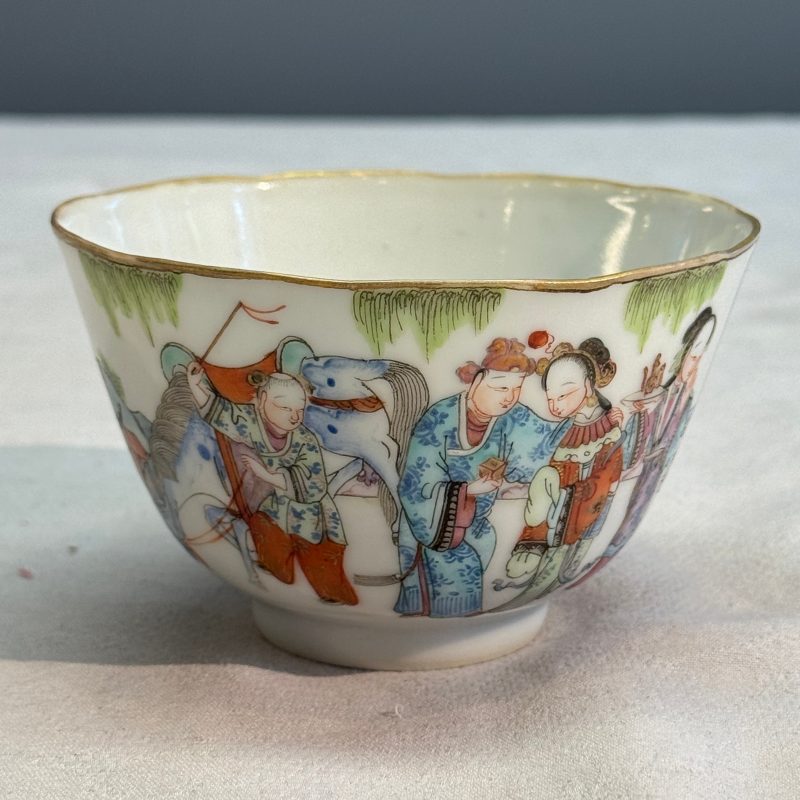 A pair of Chinese famille rose 'Xi Xiang Ji' tea bowls - 图22