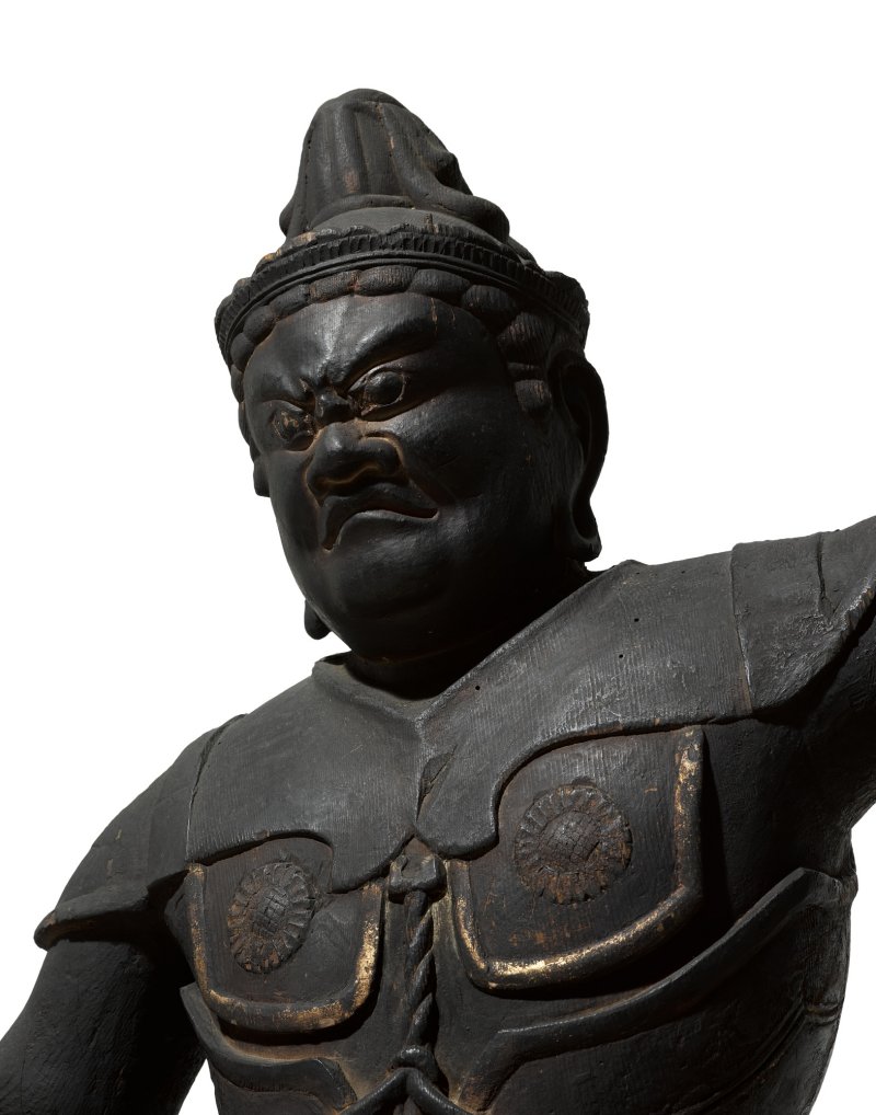 Two wood sculptures of Jikokuten and Zochoten, Heian period, 10th – 11th century | 木造二天王立像（ 持国天・ 増長天）平安時代中期　10～11世紀 - 图5