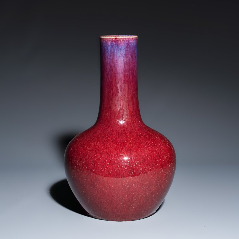 A Chinese flambé-glazed bottle vase - 图3