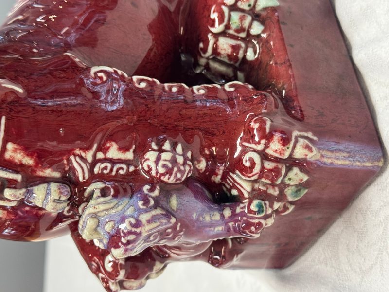 A pair of Chinese flambé-glazed models of Buddhist lions - 图16