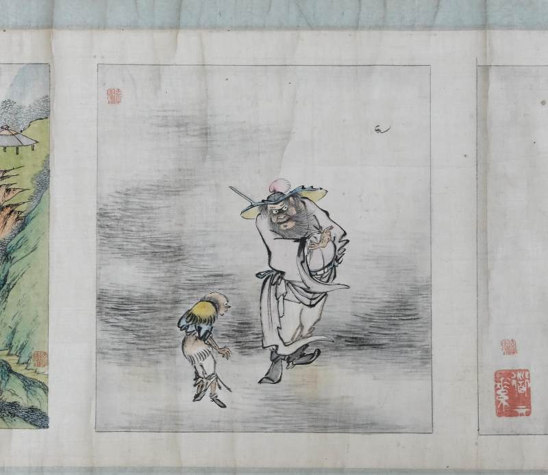 A long handscroll composed of fifteen various paintings - 图38