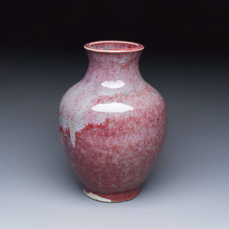 A Chinese flambé-glazed vase - 图1