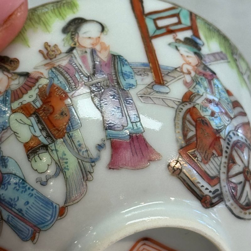 A pair of Chinese famille rose 'Xi Xiang Ji' tea bowls - 图28