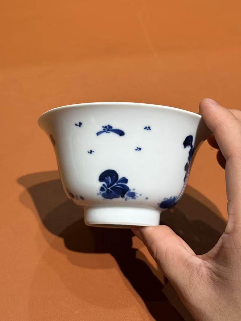 清康熙 青花百财图碗 - 图4