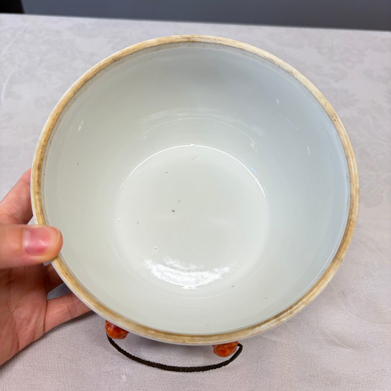 洪福齊天 | A pair of Chinese blue, white and iron-red 'Hong Fu Qi Tian 洪福齊天' warming bowls and covers - 图39