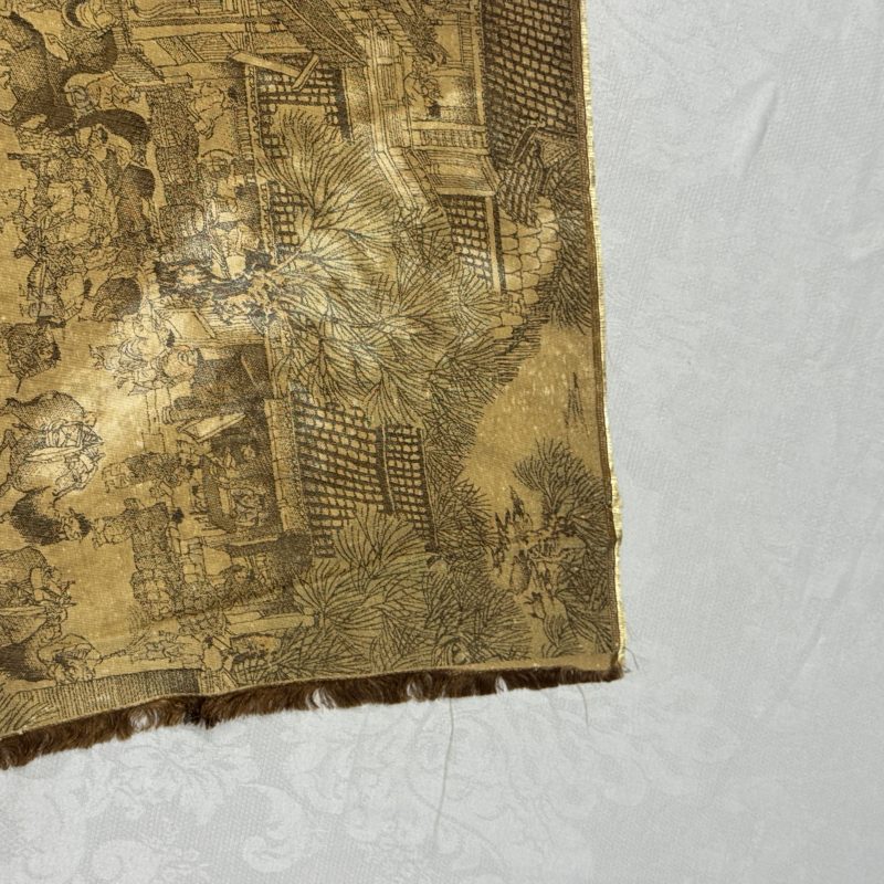 清明上河圖 | A Chinese brocade 'Qing Ming Shang He Tu 清明上河圖' panel - 图4