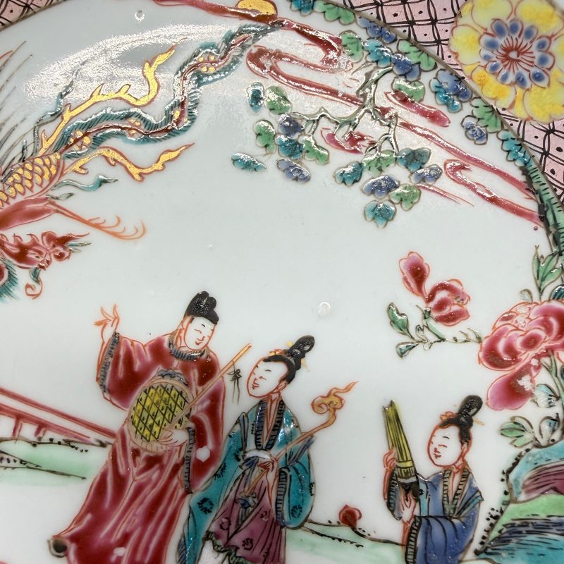 吹蕭引鳳 | A pair of Chinese famille rose 'Chui Xiao Yin Feng 吹蕭引鳳' plates - 图19