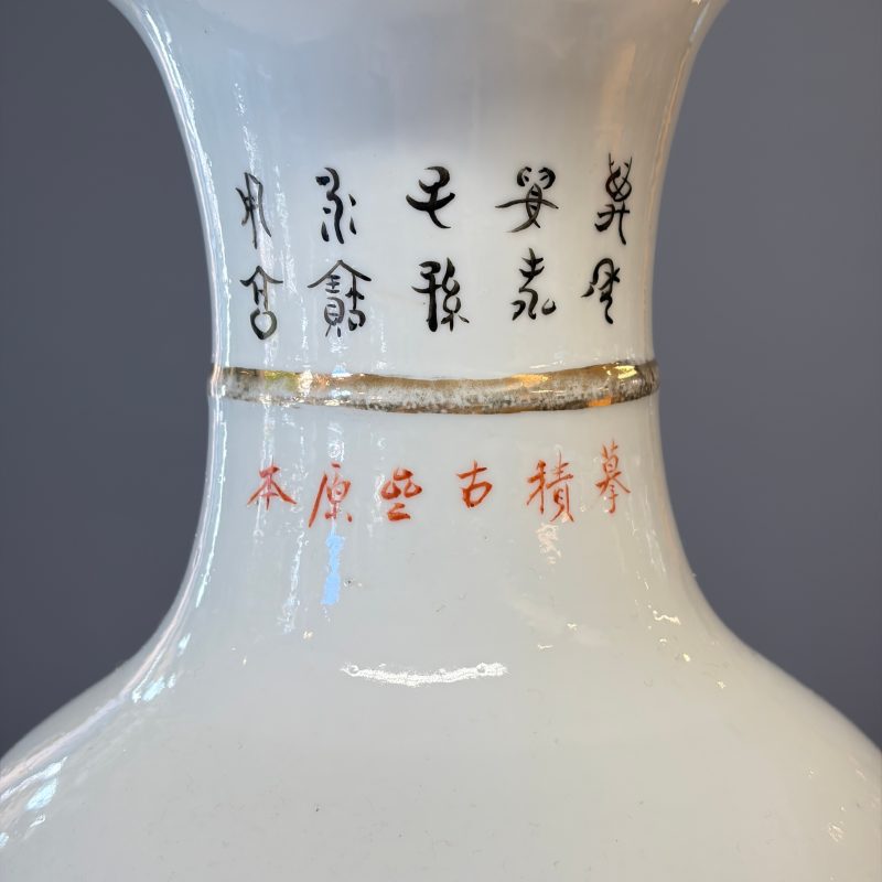 A Chinese famille rose 'Birds Among Flowering Branches' vase - 图17