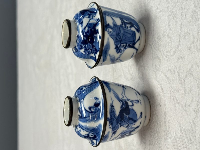 A Chinese blue and white 'Bleu de Hue' four-piece tea set - 图37